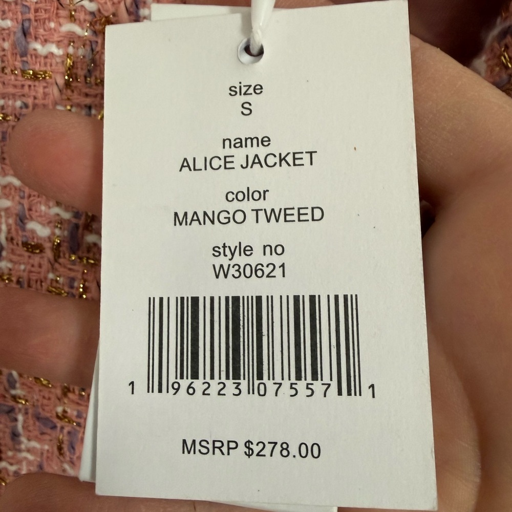 Walter Baker Women's Rose Tweed Blazer - Picture 3 of 10